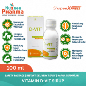 Vitamin d vit sirup 100 ml / d-vit sirup / devit syrup | suplemen vitamin d3 400 iu | memelihara daya tahan tubuh