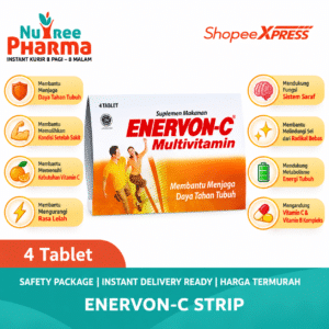 Enervon c strip isi 4 tablet - menjaga daya tahan tubuh