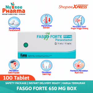 Fasgo forte 650mg box isi 100 tablet