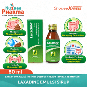 Laxadine emulsi syrup 110 ml | obat pencahar | obat susah bab | konstipasi | sembelit