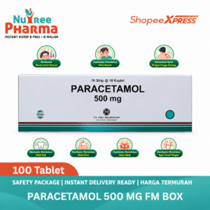 Paracetamol kap 500mg isi 100 kaplet box - fm