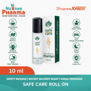 Safe care minyak angin roll on 10 ml