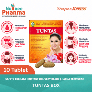 Tuntas box isi 10 tablet | untuk meredakan nyeri haid & melancarkan haid