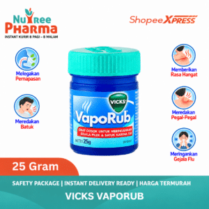 Vicks vaporub 25 gr | meringankan gejala pilek dan flu
