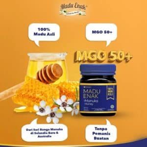 Madu enak+ manuka honey 250gr – madu premium dengan khasiat asli selandia baru