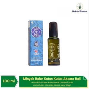 Minyak balur kutus kutus aksara bali classic 100 ml minyak sanga sanga healing original bali herbal