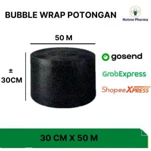 Bubble wrap 30cm x 50meter plastik gelembung packing online shop warna bubbe hitam