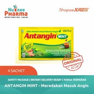 Antangin sirup herbal masuk angin mint | antangin cair ginger mint - isi 4 sachet