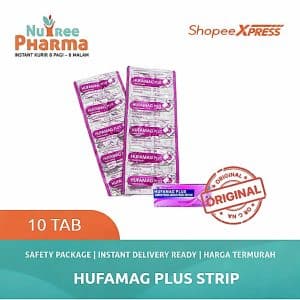 Hufamag plus strp isi 10 tablet | obat untuk maag | tukak lambung | kembung dan nyeri lambung