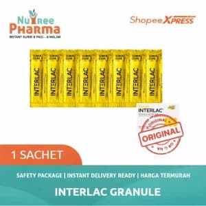 Interlac granule 0,3 gr 1 sachet serbuk prebiotik