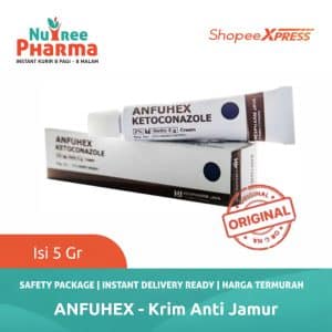 Anfuhex 2% cream 5gram - krim anti jamur