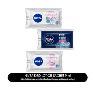 Nivea deo lotion sachet 9 ml deodorant women men pengharum pencerah ketiak