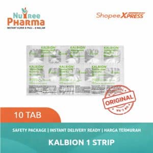 Kalbion 200 / 100 mg 1 strip 10 tablet vitamin b1, b6, b12 isi 100 tablet | complex vitamin saraf