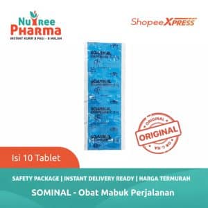 Sominal tablet 25 mg 1 strip | obat alergi & mabuk perjalanan
