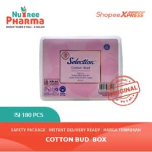 Selection cotton bud 180 pcs box stick ulir pembersih telinga kapas murni korek kuping