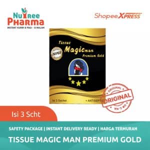 Tissue magic man premium gold isi 3 / tissue magic original