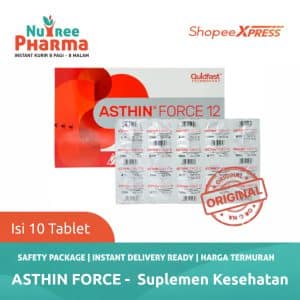 Asthin force isi 10 tablet – suplemen astaxanthin premium (4 mg / 6 mg / 12 mg)