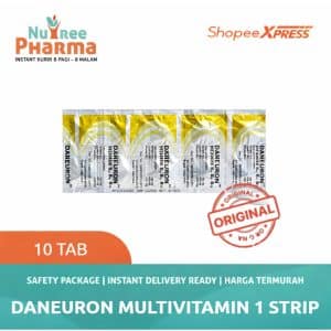 Daneuron tab 1 strip 10 tablet multivitamin b1 b6 b12