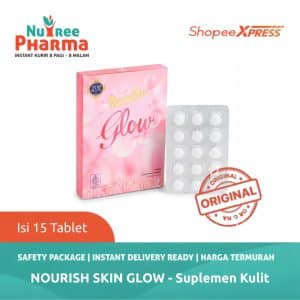 Nourish skin glow 1 strip isi 10 tablet - memelihara kesehatan wajah