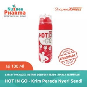 Hot in go original 100ml - meringankan pegal linu & nyeri otot