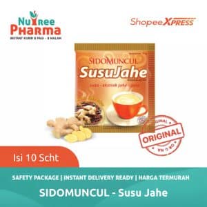 Susu jahe sidomuncul 1 renceng isi 10's - menghangatkan badan