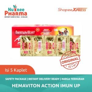 Hemaviton action imunup / hemaviton action imun up 1 strip isi 5 kapsul - multivitamin dan mineral