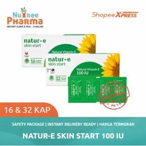 Natur-e natural vitamin e 100 iu | kapsul vitamin kulit