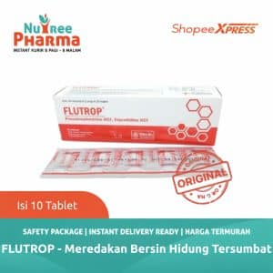 Flutrop tablet isi 10 tablet | obat flu | bersin-bersin | hidung tersumbat