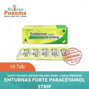 Emturnas forte paracetamol 650 mg - strip