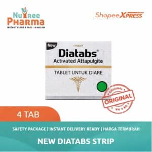 New diatabs attapulgite obat diare 1 strip 4 tab