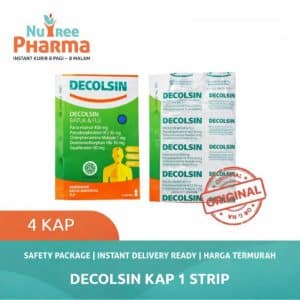 Decolsin strip isi 4 tablet