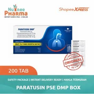Paratusin dmp box isi 200 tablet | obat batuk tidak berdahak pilek panas pereda flu demam