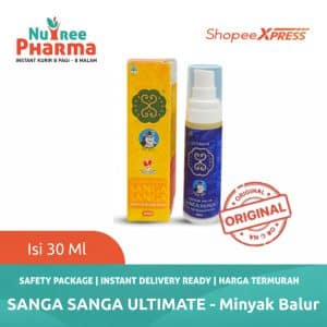 Minyak sanga sanga ultimate 30 ml travel size minyak balur kutus kutus organic herbal healing oil bali
