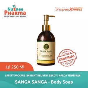 Body soap sanga sanga 250ml | sabun mandi cair herbal alami, kulit bersih & segar