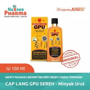 Cap lang gpu sereh 100ml - minyak urut nyeri otot