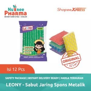 Leony sabut jaring spons metalik m138 spon pembersih