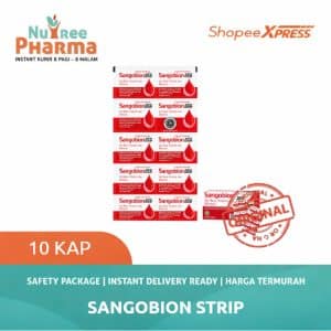 Sangobion suplemen penambah darah strip isi 10 kap mengatasi kekurangan zat besi