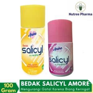 Amore bedak salicyl menthol isi 100 gr & 50 gr | mengurangi gatal karena biang keringat