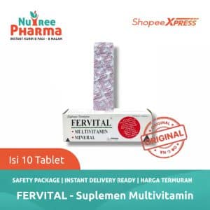 Fervital tablet 1 strip – suplemen penunjang kesehatan