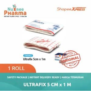 Ultrafix plester 5 cm x 1 m | plester onemed | untuk luka