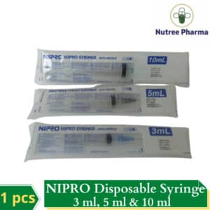Spuit nipro syringe disposible alat suntikan 3 ml 5 ml & 10 ml ecer