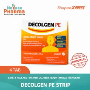 Decolgen pe strip isi 4 tablet | obat batuk pilek/ demam/ bersin-bersin/ hidung tersumbat