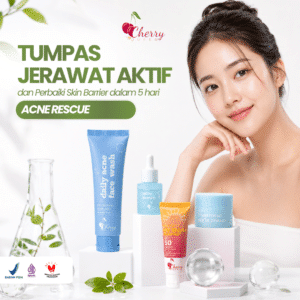 Paket Acne Rescue Cherry Queen Kecilkan Jerawat hanya dalama 1 malam