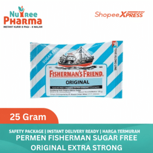Permen fisherman's sugar free original extra strong (biru putih) 25 gr