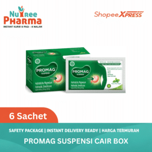 Promag Suspensi Cair Sirup Obat Maag Kembung 1 box isi 6 sachet