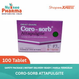 Coro-Sorb / Coro sorb | Corosorb BOX Isi 100 Tablet | Obat Untuk Diare