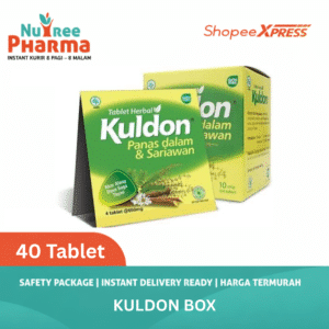 Kuldon Box (10 Strip isi 4 Tab) - Mengatasi Panas Dalam & Sariawan