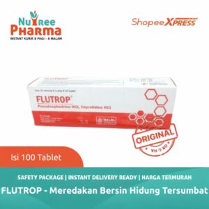FLUTROP TABLET ISI 100 TABLET | OBAT FLU | BERSIN-BERSIN | HIDUNG TERSUMBAT