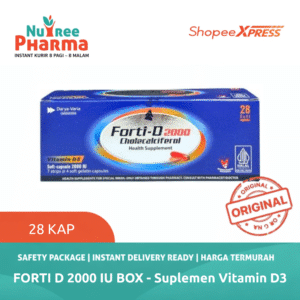 FORTI-D 2000 IU BOX 28 KAPSUL Vitamin D3