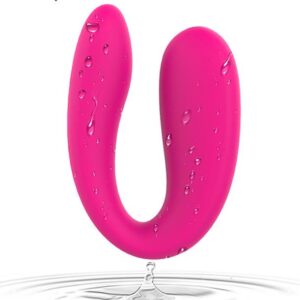 U shaped Vibrator Silikon Alat Pijat Getar Elektrik